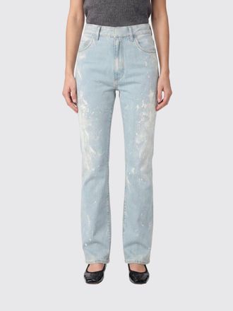 Maison Margiela Jeans dritti in denim stampato