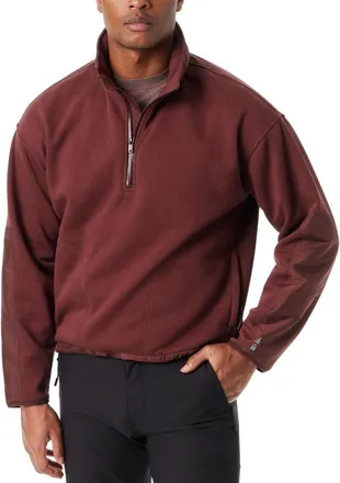 G.H. Bass & Co. Bass Outdoor Sweatshirt Men Brown Cotton Blend Convertible Hood -Zip MAC19