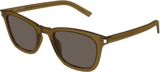 Saint Laurent Slimme Brillen - Dames - Zonnebrillen - Bruin - 50 MM - Accessoires