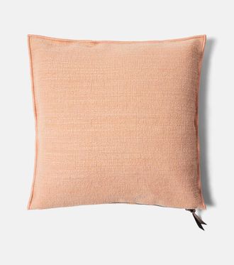 Maison de Vacances Cotton-blend canvas cushion