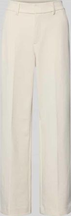 s.Oliver Red Label Wide Leg Stoffhose mit B&uuml;gelfalten in Ecru, Gr&ouml;&szlig;e 36/34