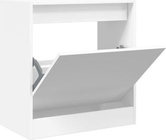 vidaXL Zapatero de madera de ingeniería blanco 60x34x63,5 cm Vidaxl