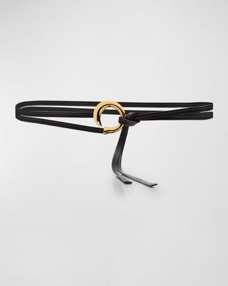 Bottega Veneta Cintura Leather Wrap Belt