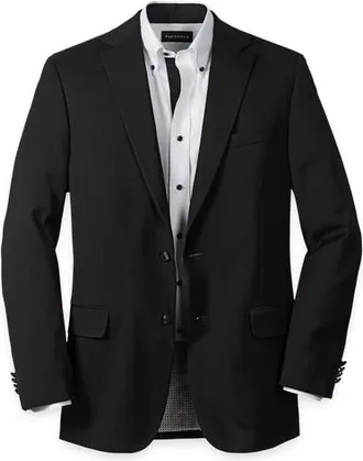 Paul Fredrick Travel Blazer in Black at Nordstrom, Size 48
