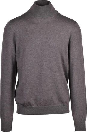 Gran Sasso Truien & Vesten, Heren, Grijs, 3Xl, Wol, Ciclista Turtleneck