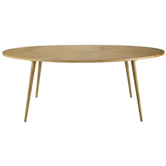 Maisons du monde Mesa de comedor ovalada 8 personas L.200