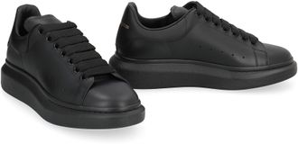 McQ by Alexander McQueen Leather Chunky Sneakers - Black