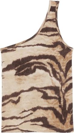 BASERANGE Tops, Dames, Bruin, XS, Bamboe, Speck Top