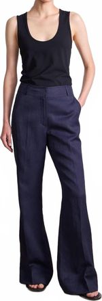 Apiece Apart Adi Wide Leg Trouser In Midnight