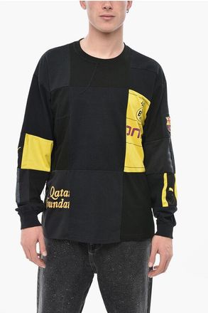 Children of the discordance Patchwork Cotton Crewneck T-Shirt size One Size