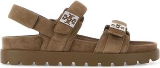 Tory Burch Mellow Sandal - Dames - Sandalen - Beige - 38 EU - Su&egrave;de - Schoenen