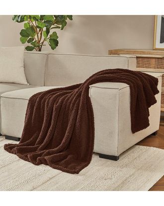 Brooklyn Loom Marshmallow Sherpa Throw