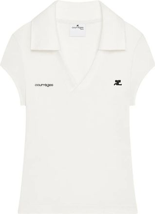 Courr&egrave;ges Polo Sports Cropped-Donna