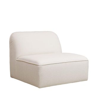 DRAWER Sill&oacute;n para sof&aacute; modular de tela rizada - beige