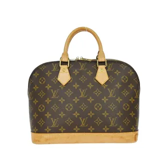 Louis Vuitton Alma Handbag Monogram Canvas Brown Canvas Handbag (Pre-Owned)