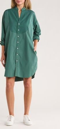 Frank & Eileen Tori Surplice Neck Button-Up Shirt Dress in Solid Green at Nordstrom Rack, Size Xx-Small