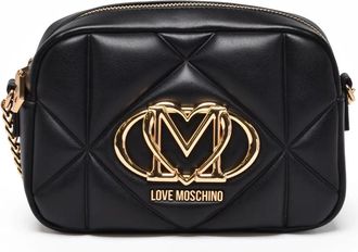 Love Moschino Black Quilted Polyurethane Shoulder Bag
