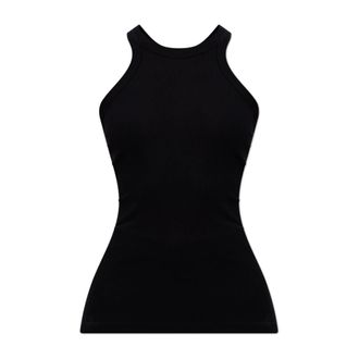 Sportmax Sportmax, Sleeveless Tops, female, Black, Size: L Fumato Top