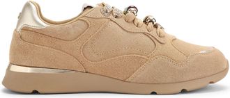 Kurt Geiger Womens Suede Lira Sneakers - Camel - Size UK 5