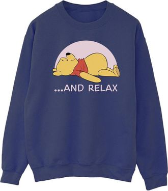 Disney Heren Winnie The Pooh Relax Sweatshirt (Marineblauw)