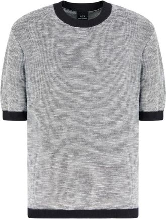 A|X Armani Exchange Hombre, Camisetas, Azul, Talla: M