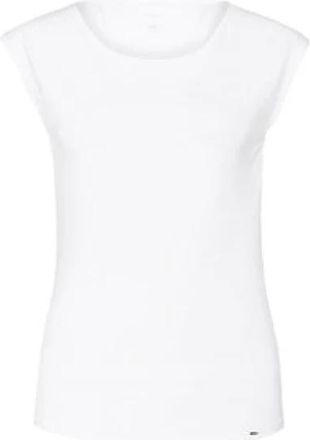 Marc Cain Basic Shirt met wijde halslijn - Dames - T-shirts - Wit - M - Tops