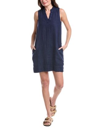 Tommy Bahama Two Palms Double Ruffle Linen Shift Dress