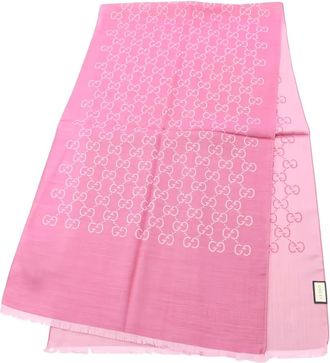 Gucci Sciarpa con motivo GG - Rosa