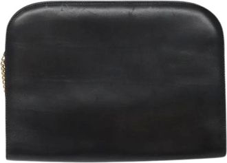 Ferragamo Pre-owned Clutches, female, Black, Size: ONE SIZE Pre-owned Leather Shoulder Bag