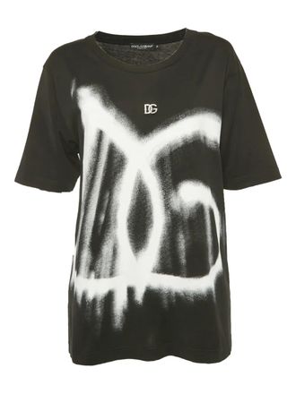 Dolce & Gabbana graffiti-print T-shirt - Black