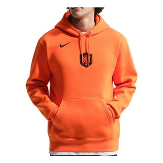 Nike Netherlands 2026 Club Hoodie Safety Orange Black IB6299-830