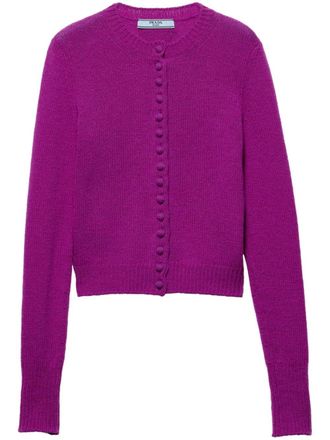 Prada cashmere cardigan - women - Cashmere - 38 - Pink