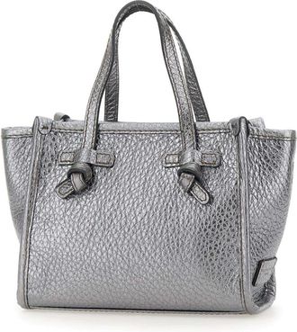 Gianni Chiarini Miss Marcella Maxi Grain Leren Handtas - Dames - Shoppers - Grijs - ONE Size - Leer - Tassen