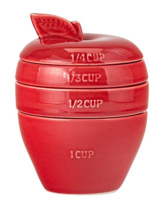 10 Strawberry Street Sliced Apple Measuring Cups