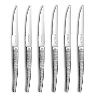 Lou Laguiole Estuche de 6 cuchillos carne Acero