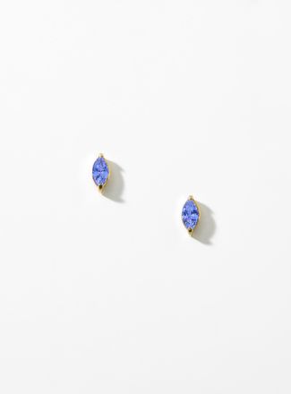 Simons Womens Birthstone oval earrings