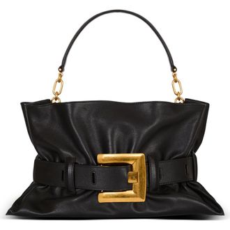 Balmain Medium Anthem bag in calfskin leather in Black at Nordstrom