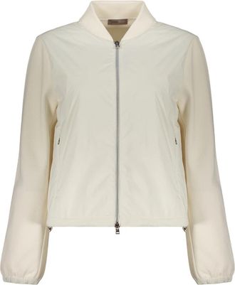Herno Licht Jack - Dames - Zomerjassen - Wit - 2XL - Katoen - Jassen