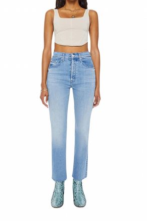 Mother Womens Tripper Ankle Fray Jean In Blue