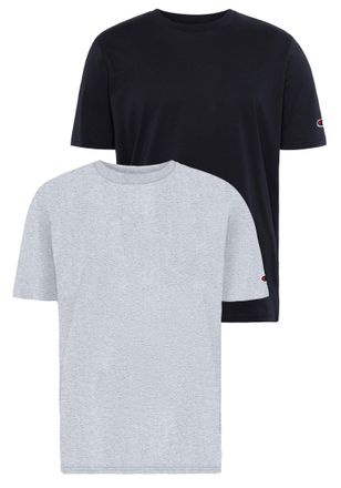Champion T-Shirt CHAMPION, Herren, Gr. XXL, noxm, nbk, ns, Jersey, Obermaterial: 100% Baumwolle, normal, Rundhals, Shirts T-Shirt, Basic Shirt, Doppelpack