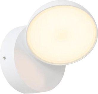 Trade Shop Trade Shop - Apliques Led Al Aire Libre De 12 Vatios Ip54 Con Tecnolog&iacute;a Cct 3 Tonos De Luz 570-3c - Blanco