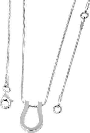 Lucy Quartermaine Horse Shoe Petal Pendant in Sterling Silver at Nordstrom, Size 20