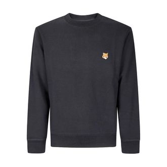 Maison Kitsun&eacute; Fox Head-motif Cotton Sweatshirt