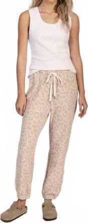 Dylan Soft Jogger Pants In Natural Cheetah