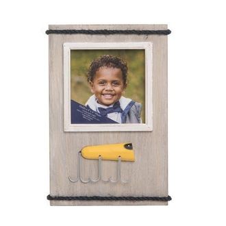 Beachcombers Lure 4X4 Wood Photo Frame Picture Holder in Beige at Nordstrom, Size Medium