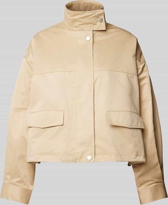 Moss Copenhagen Jacke mit Stehkragen Modell Blix in Beige, Größe L/XL