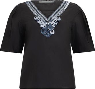 Alberta Ferretti Donna, Top, Nero, S, new