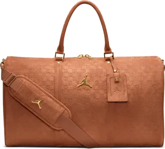 Nike Jordan Suede Monogram Duffel (40L) in Blue | LM9205-U90