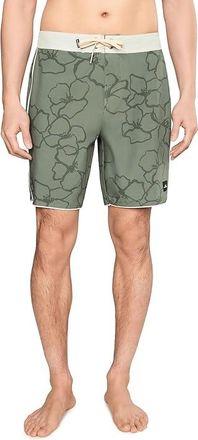 O'Neill Hyperfreak Mysto Scallop 19 Boardshorts Mens Swimwear Mulled Basil : 28, Elastane/Polyester