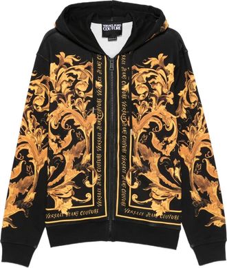 Versace Jeans Couture Felpa con stampa barocca - Nero